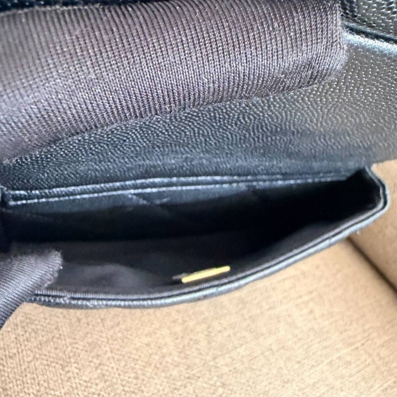 *SHIHNA名牌精品* Chanel 25K 黑金荔枝皮雙肩背包-4