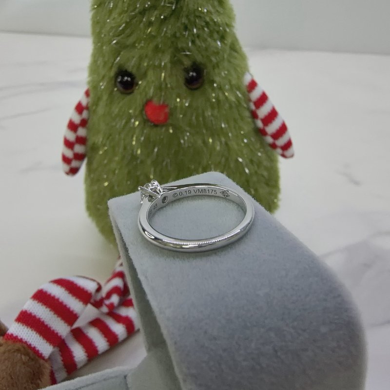 CARTIER 19分PT鑽戒-3