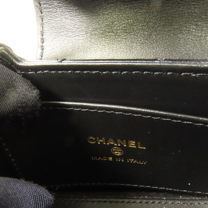 CHANEL 牛皮皮革Kelly Nano金扣手挽肩背兩用袋-7