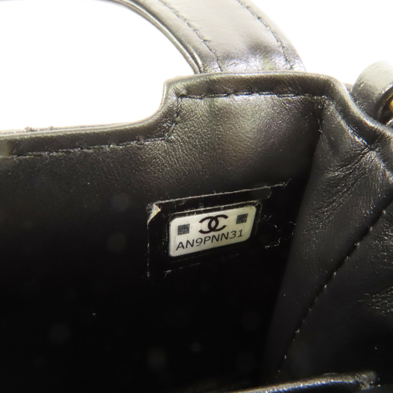 CHANEL 牛皮皮革Kelly Nano金扣手挽肩背兩用袋-8