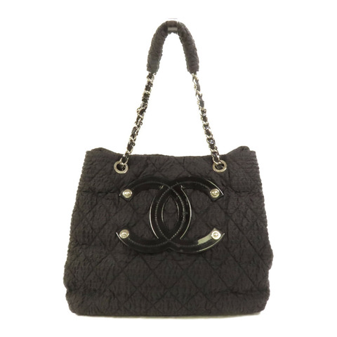 CHANEL 尼龍Pre-Owned 2009 CC銀扣手挽袋