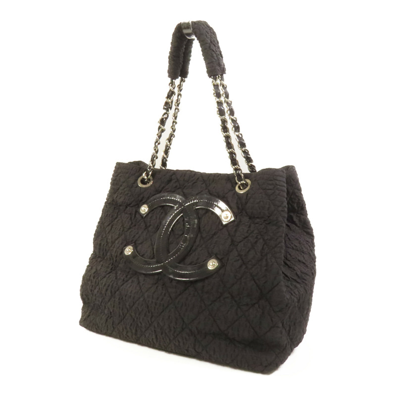 CHANEL 尼龍Pre-Owned 2009 CC銀扣手挽袋-2