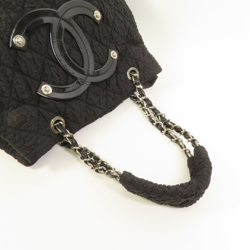 CHANEL 尼龍Pre-Owned 2009 CC銀扣手挽袋-4