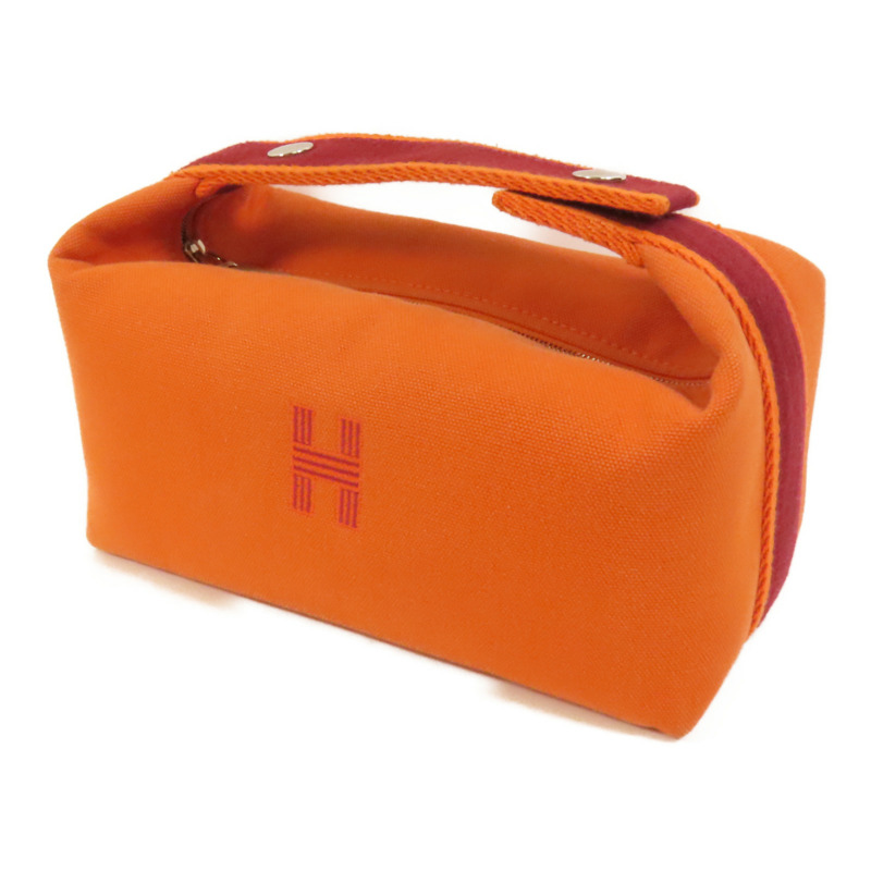 HERMES 帆布Bride A Brac銀扣手挽袋-2