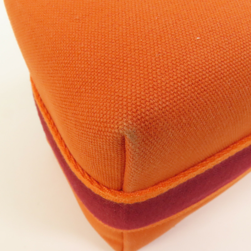 HERMES 帆布Bride A Brac銀扣手挽袋-13