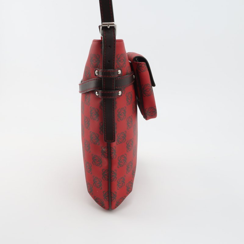 Loewe牛皮老花壓紋字母Logo字母包斜挎包單肩包-4