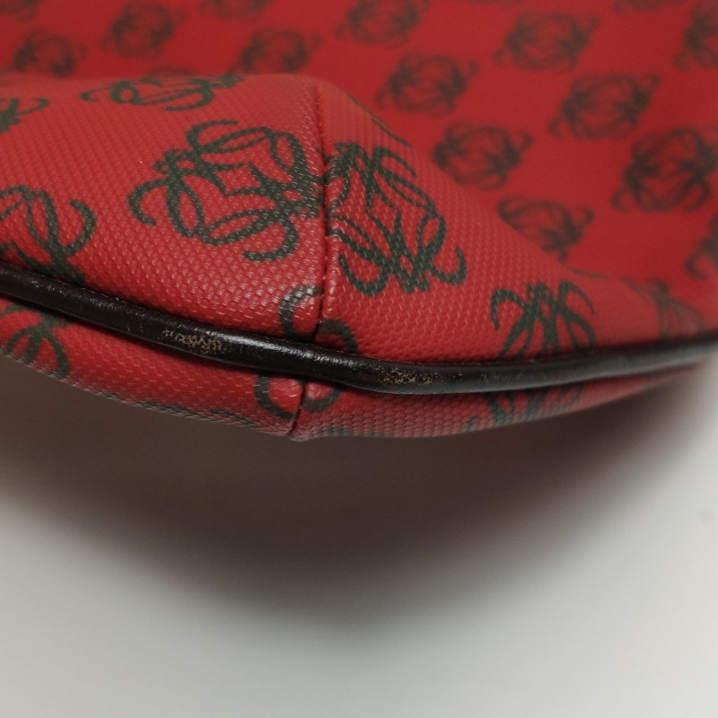 Loewe牛皮老花壓紋字母Logo字母包斜挎包單肩包-16