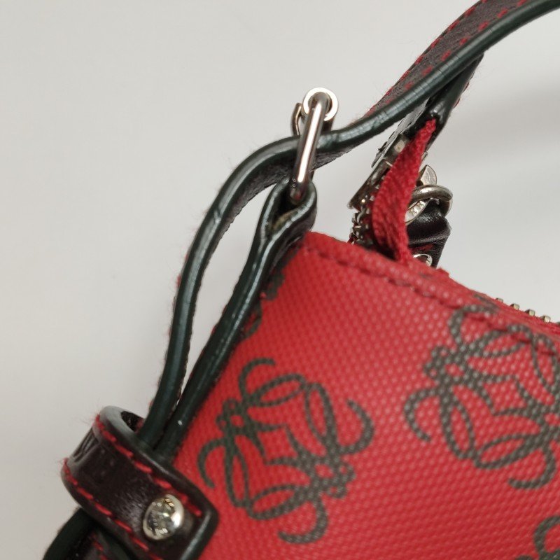 Loewe牛皮老花壓紋字母Logo字母包斜挎包單肩包-18