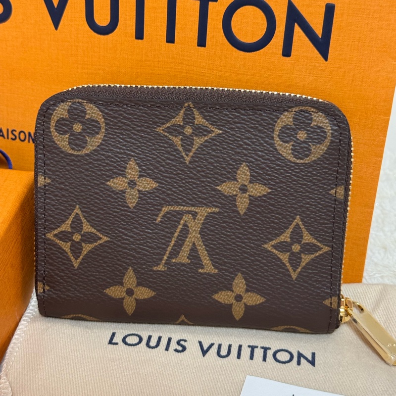 Louis Vuitton -LV M60067 經典老花 零錢卡包 短夾 -全新全配-2