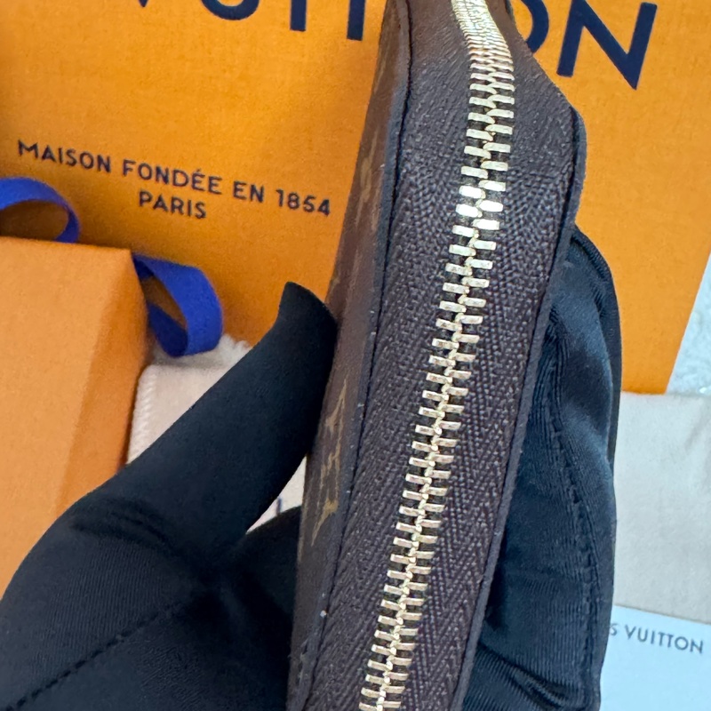 Louis Vuitton -LV M60067 經典老花 零錢卡包 短夾 -全新全配-3