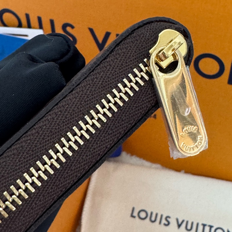 Louis Vuitton -LV M60067 經典老花 零錢卡包 短夾 -全新全配-5