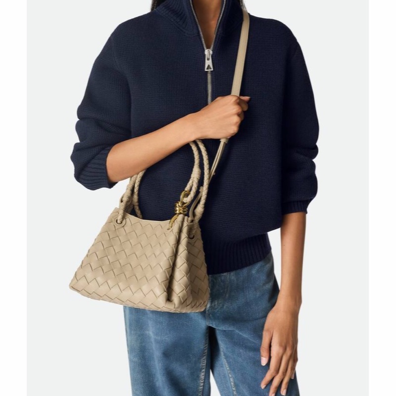 Bottega Veneta 女士 小號編織單肩包均碼碼小號、16.5cm*17cm*20cm-5