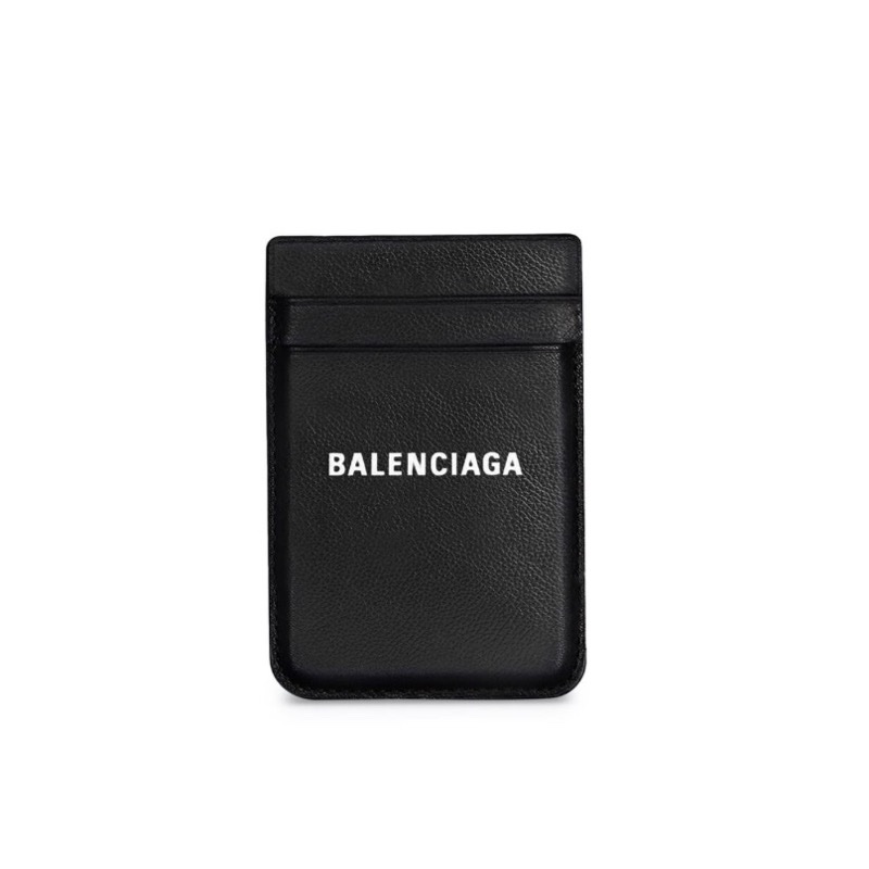巴黎世家手機卡夾 balenciaga MagSafe 磁吸卡套黑色-3