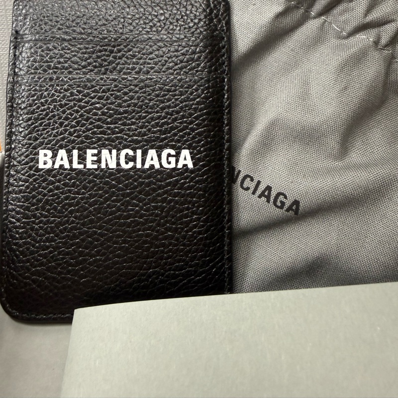 巴黎世家手機卡夾 balenciaga MagSafe 磁吸卡套黑色-4