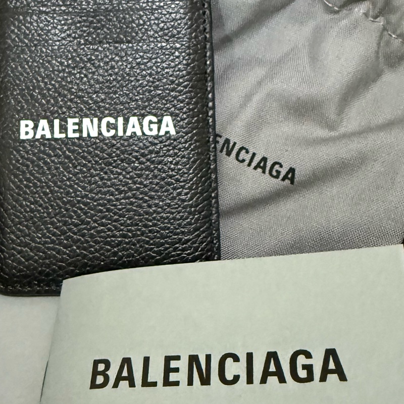 巴黎世家手機卡夾 balenciaga MagSafe 磁吸卡套黑色-6