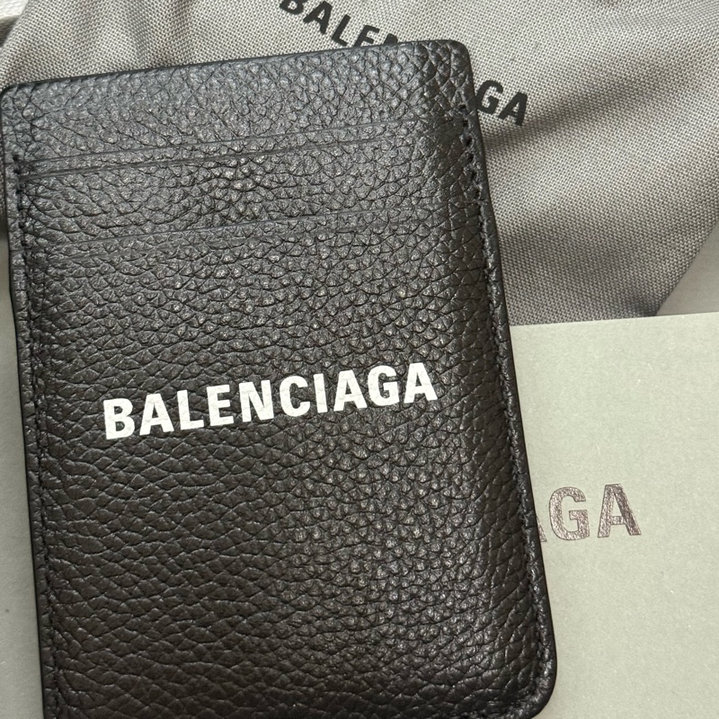 巴黎世家手機卡夾 balenciaga MagSafe 磁吸卡套黑色-9