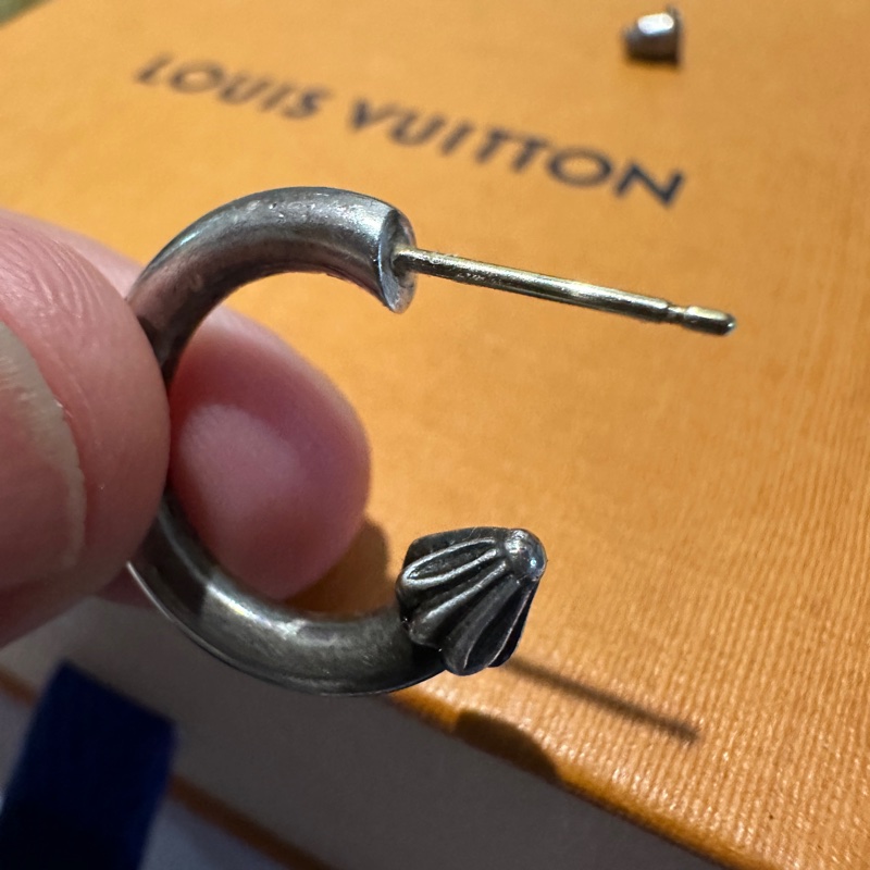 克羅心 chrome hearts 圓弧 耳環-5