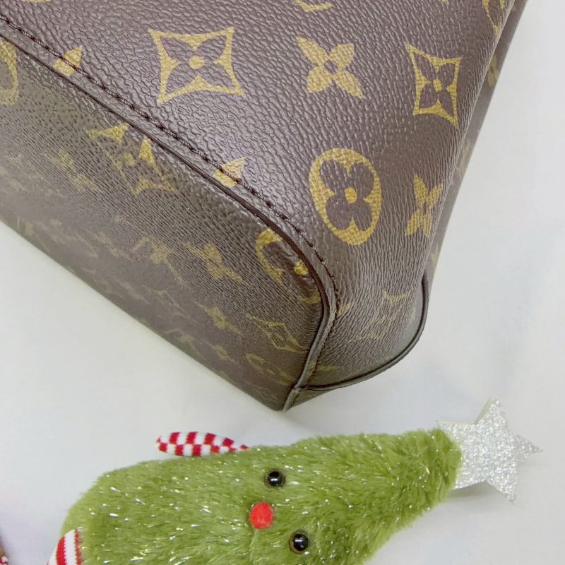 LV NeoNoeMM咖啡色水桶包-7