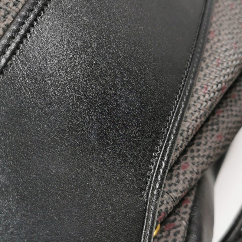 Saint Laurent牛皮拼色三角YSL logo水桶包單肩包-15