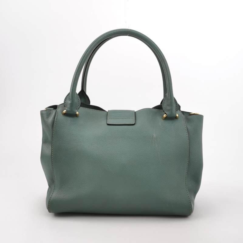 Burberry The Banner班納牛皮純色雙搭扣單肩包-4