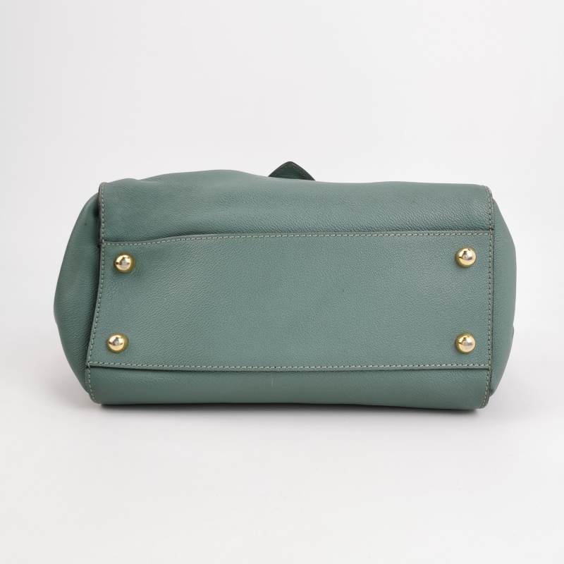 Burberry The Banner班納牛皮純色雙搭扣單肩包-5