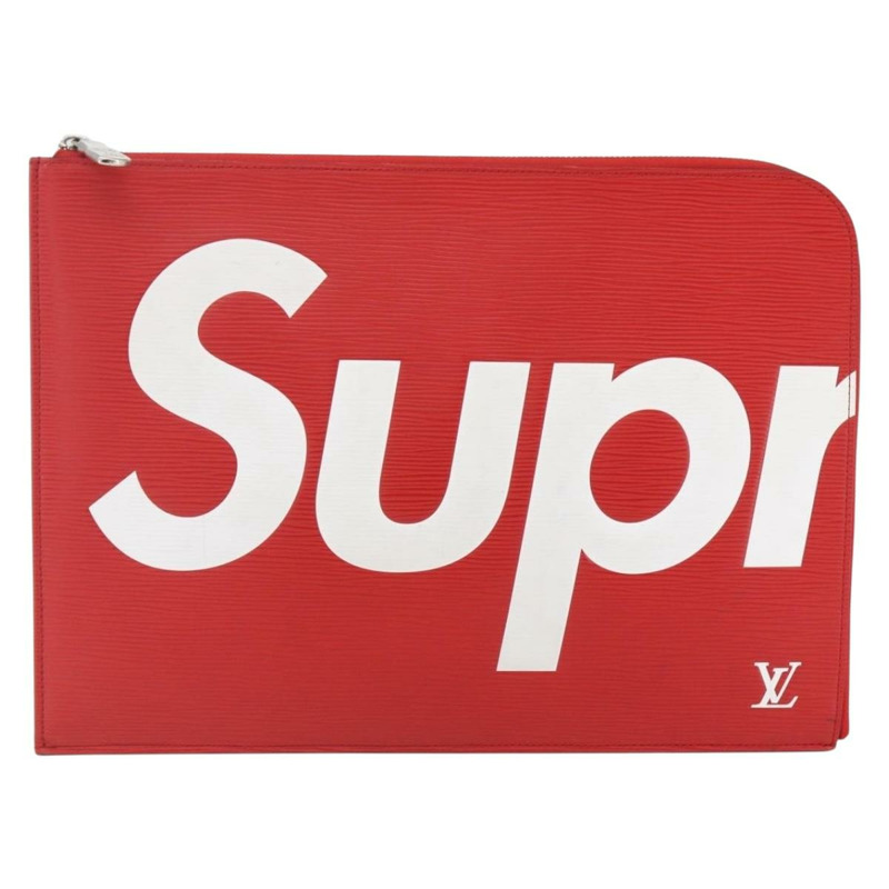【日本直送】路易威登 Epi Supreme Pochette Jules GM 手袋 紅色 白色 M67722 LV 正品 158916M-1