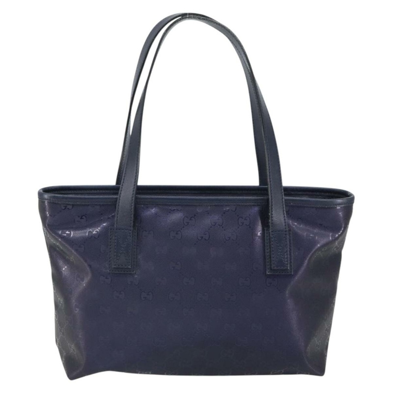 【日本直送】GUCCI GG Implementation 手提包 PVC 紫色海軍藍 211138 正品 ki6292-1