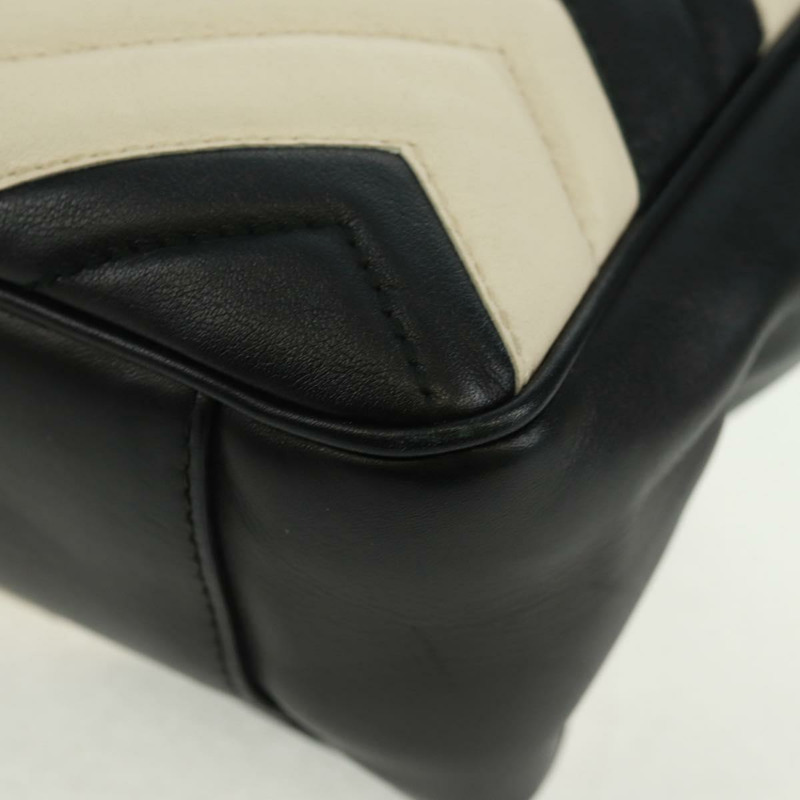 【日本直送】GUCCI GG Marmont 鏈條單肩包 黑色 金色 443501 正品 161601V-14