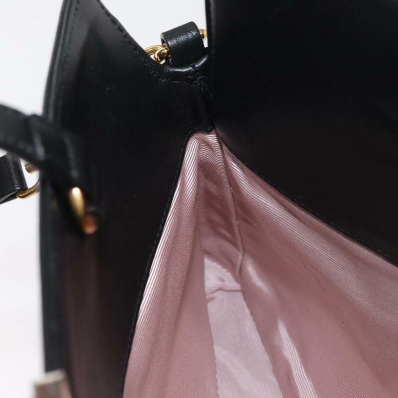 【日本直送】GUCCI 黑色金色皮革單肩包 630595 正品 164492-23