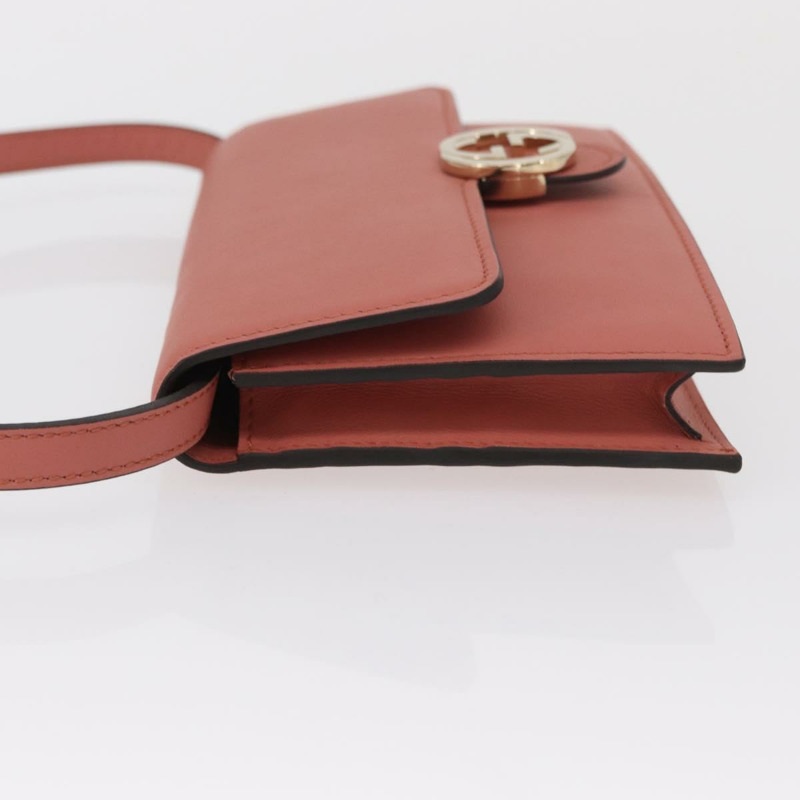 【日本直送】GUCCI 肩挎皮包 皮革 粉紅金 369664 正品 ka1585M-3