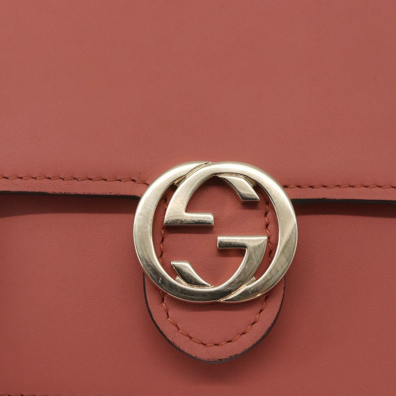 【日本直送】GUCCI 肩挎皮包 皮革 粉紅金 369664 正品 ka1585M-18