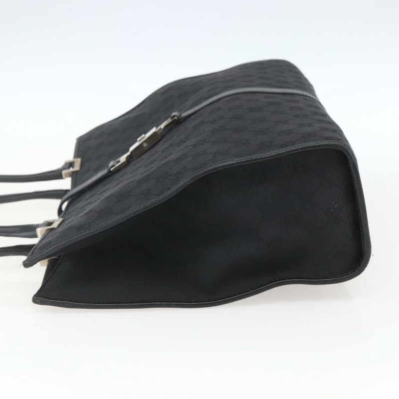 【日本直送】GUCCI GG帆布Jackie托特包 黑色 銀色 002 1074 正品 165425-2