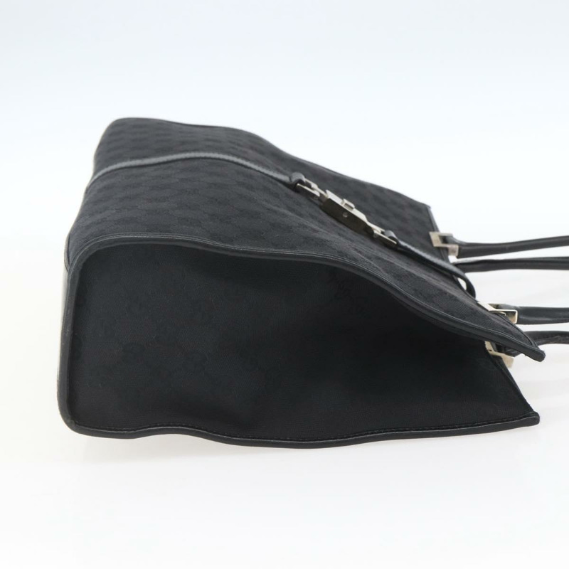 【日本直送】GUCCI GG帆布Jackie托特包 黑色 銀色 002 1074 正品 165425-3