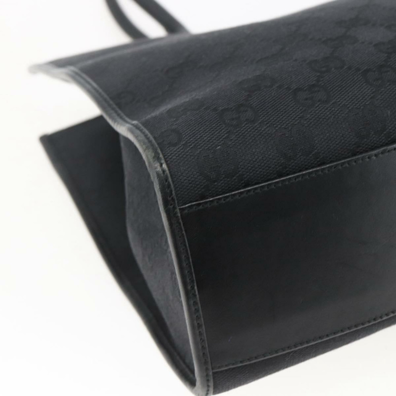 【日本直送】GUCCI GG帆布Jackie托特包 黑色 銀色 002 1074 正品 165425-15