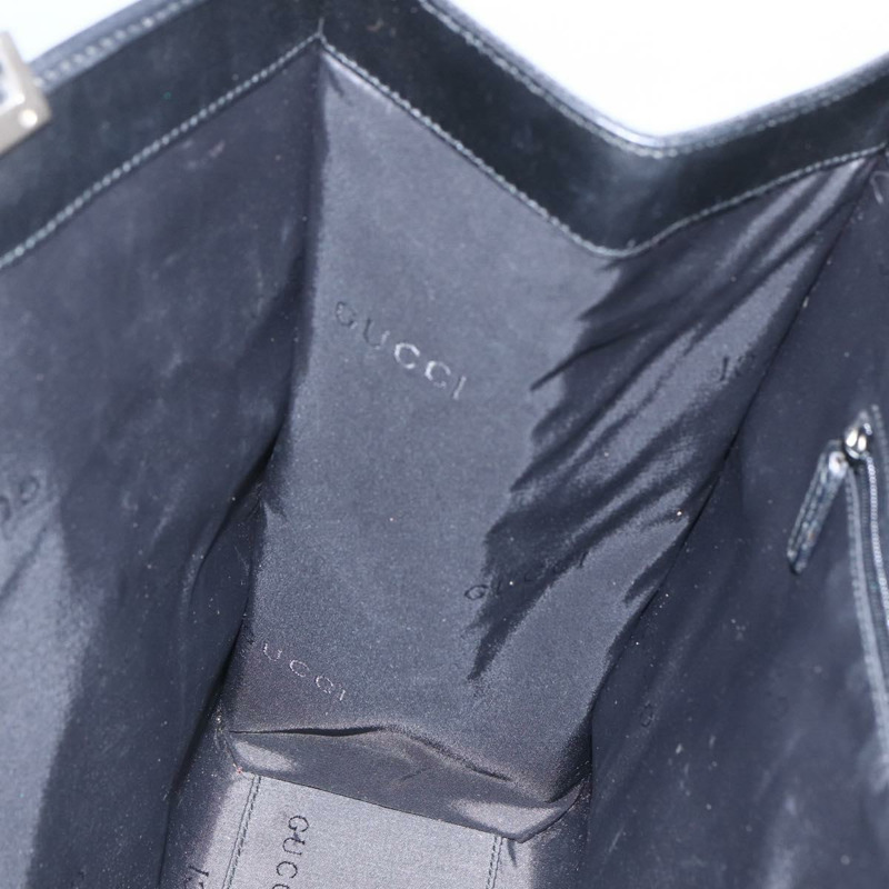 【日本直送】GUCCI GG帆布Jackie托特包 黑色 銀色 002 1074 正品 165425-19