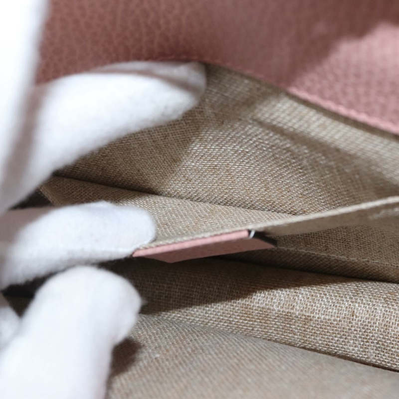 【日本直送】GUCCI 互扣鏈條肩背包 皮革 粉紅金 510304 正品 ka1595M-24