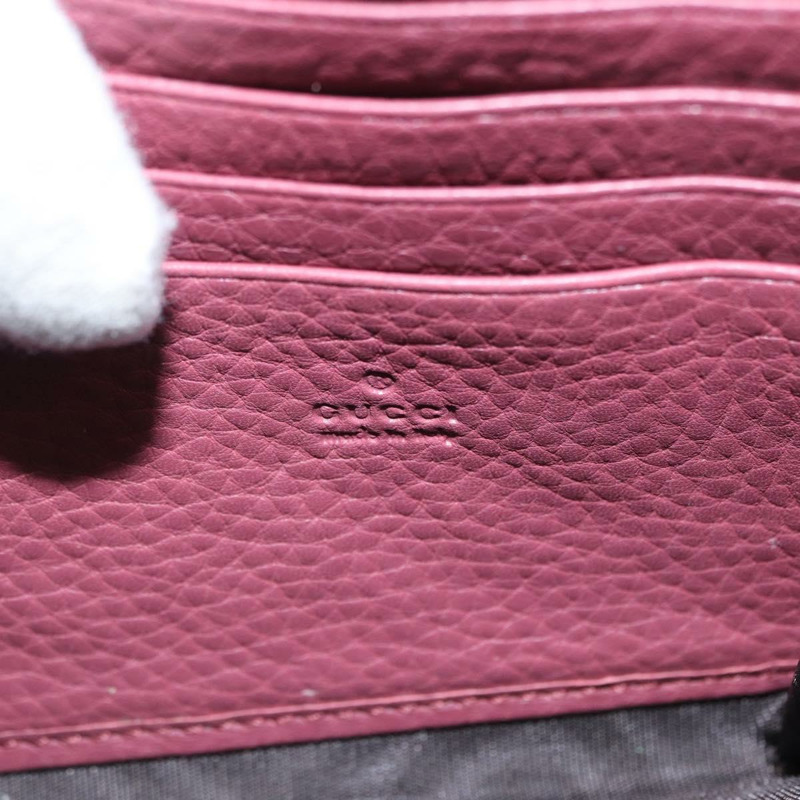 【日本直送】GUCCI GG Marmont 鏈條單肩包 皮革 粉金 401232 正品 ka1546SAV-17