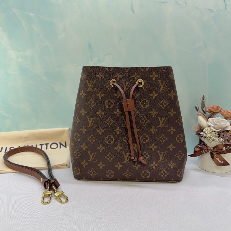 LV NeoNoeMM焦糖色水桶包-0