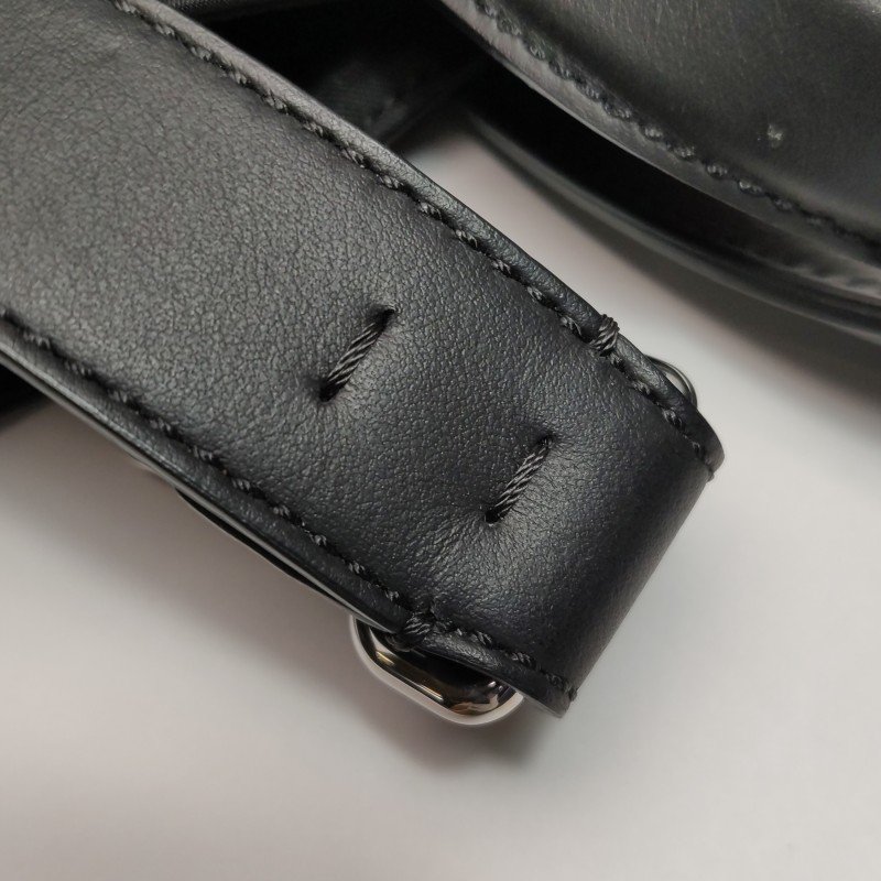 Fendi牛皮尼龍布拼色字母Logo斜挎包單肩包-10