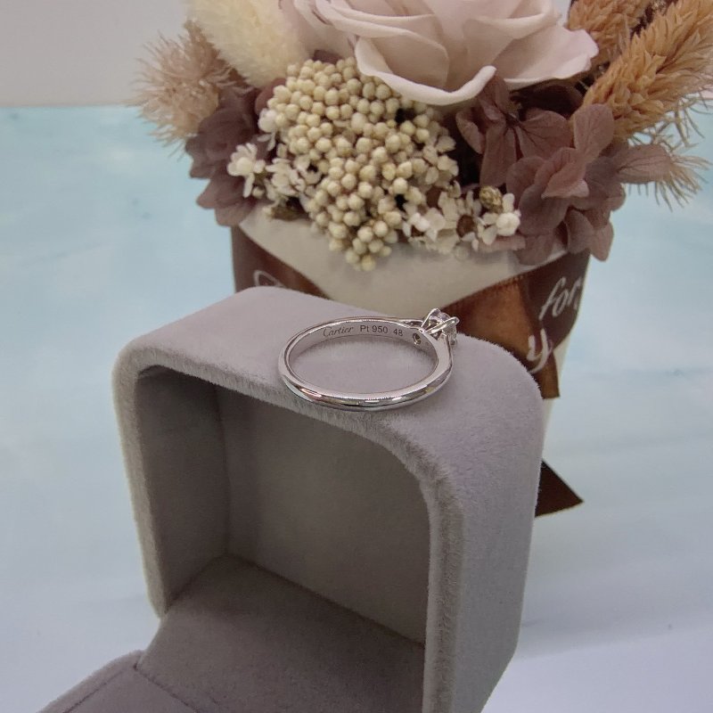 CARTIER 19分鉑金鑽戒-3