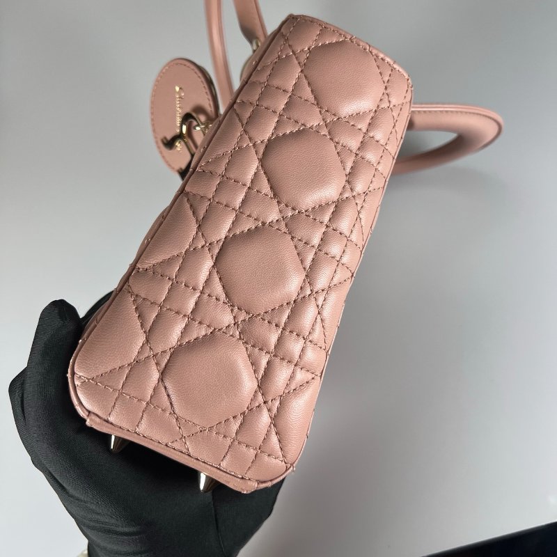 DIOR 粉LADY DIOR黛妃包小號-2