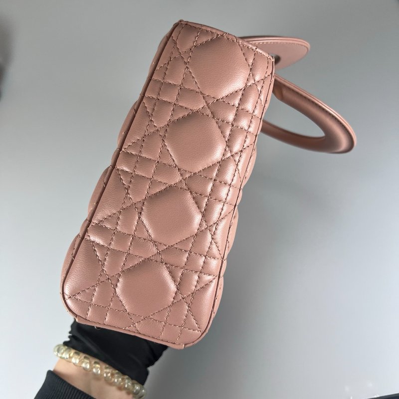 DIOR 粉LADY DIOR黛妃包小號-3