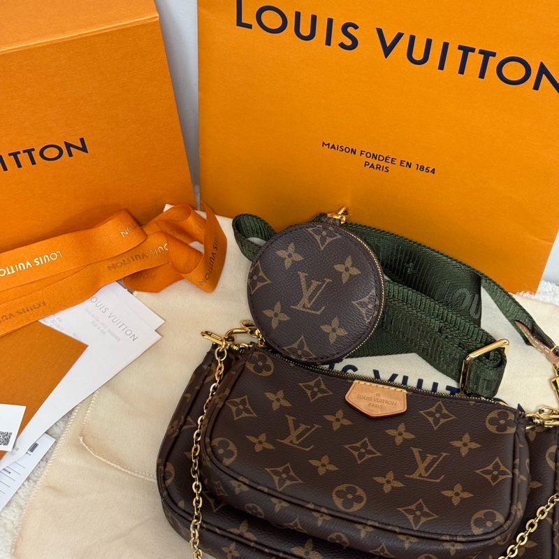 Louis Vuitton LV 三合一麻將包M44813🚩全配-5
