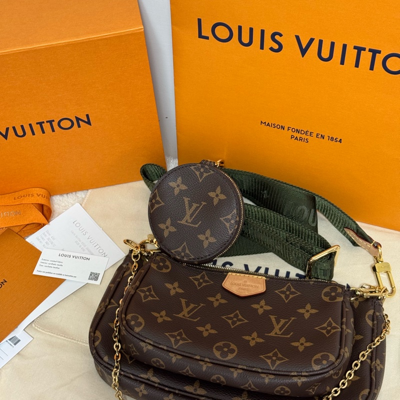 Louis Vuitton LV 三合一麻將包M44813🚩全配-6