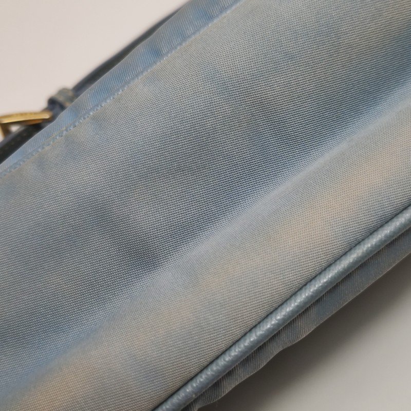 Prada牛皮尼龍布字母Logo皮帶扣斜挎包單肩包-20