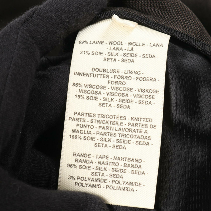 愛馬仕其他款式夾克,絲毛混紡,黑色灰色,二手女裝-3