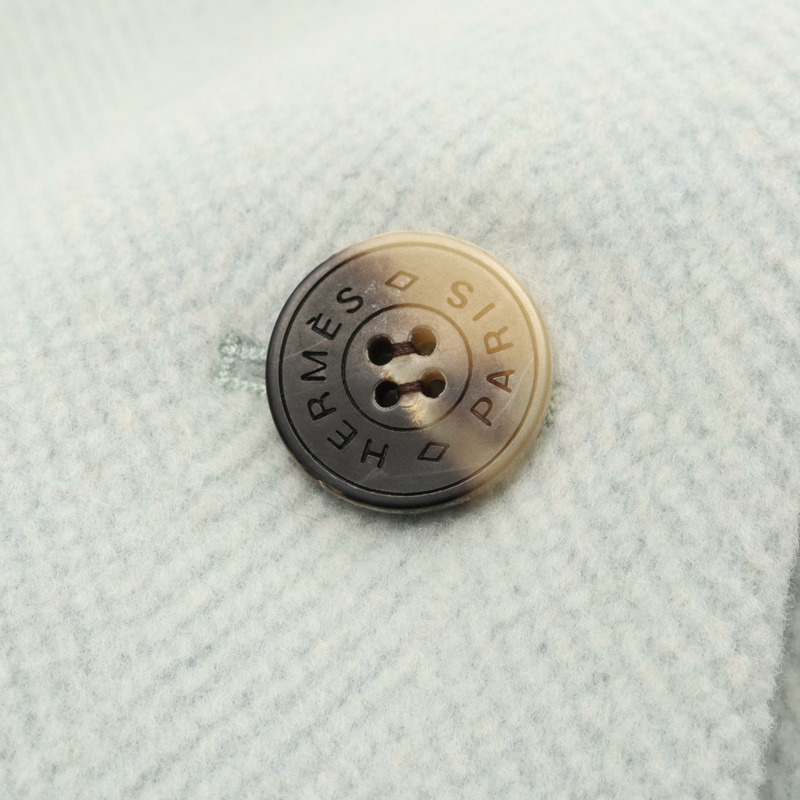 愛馬仕其他羊毛大衣藍色二手女款-4