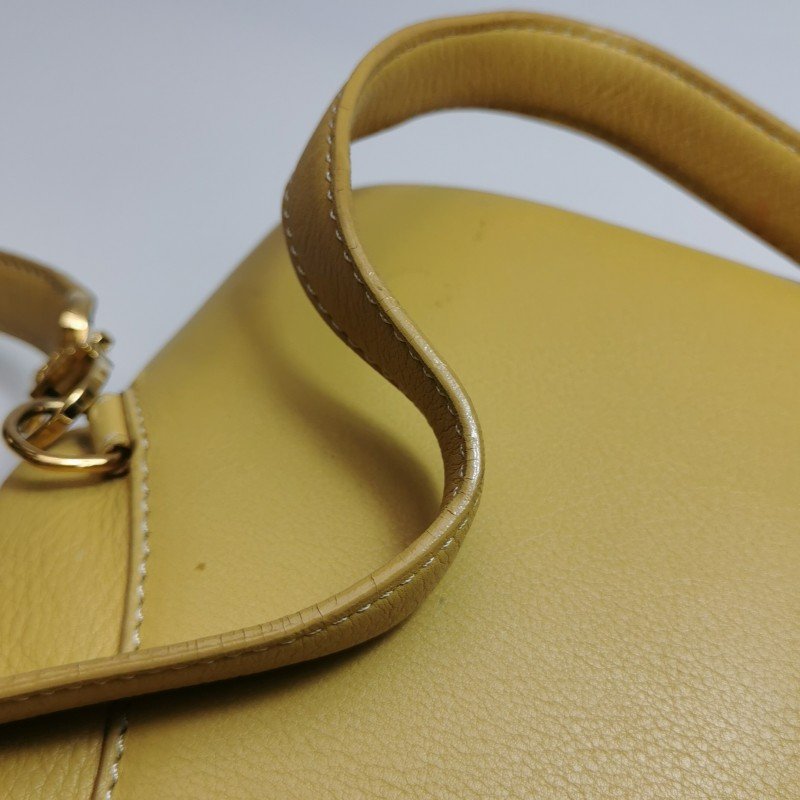 Loewe牛皮純色金屬字母Logo子母包雙肩包-26