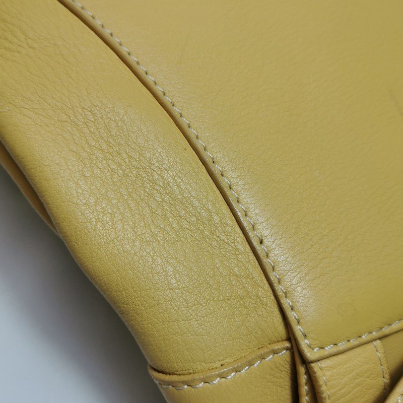 Loewe牛皮純色金屬字母Logo子母包雙肩包-32