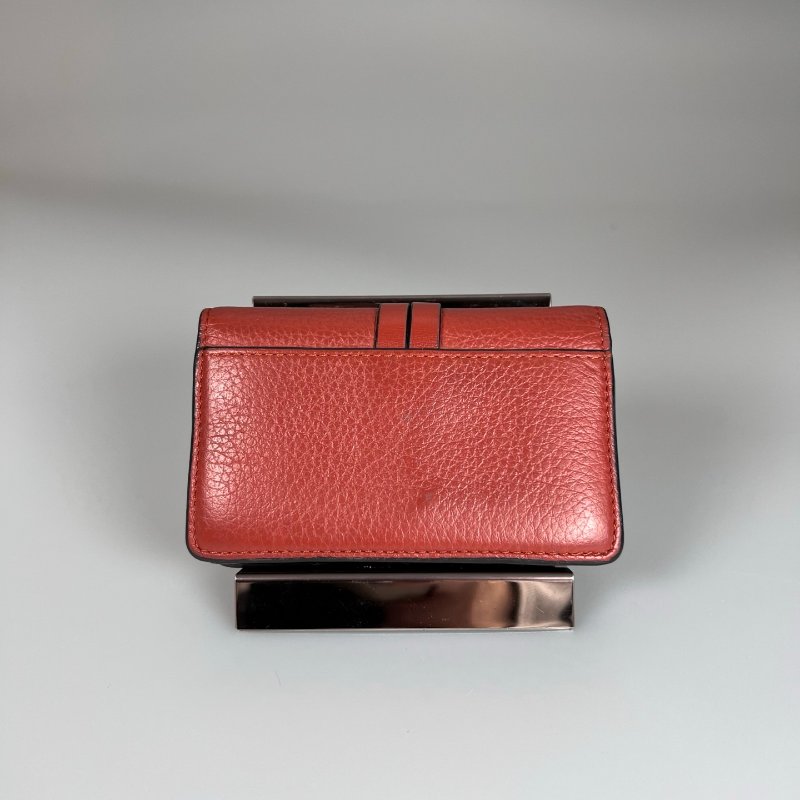 CHLOE 對開字母紅短夾-1